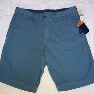 NWT Tommy Bahama Island Chino Shorts Blue Sz 32